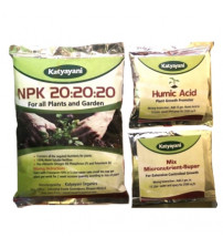 Katyayani N.P.K. 20:20:20 460 grams with 2 samples of Mix Micronutrients and Humic Acid